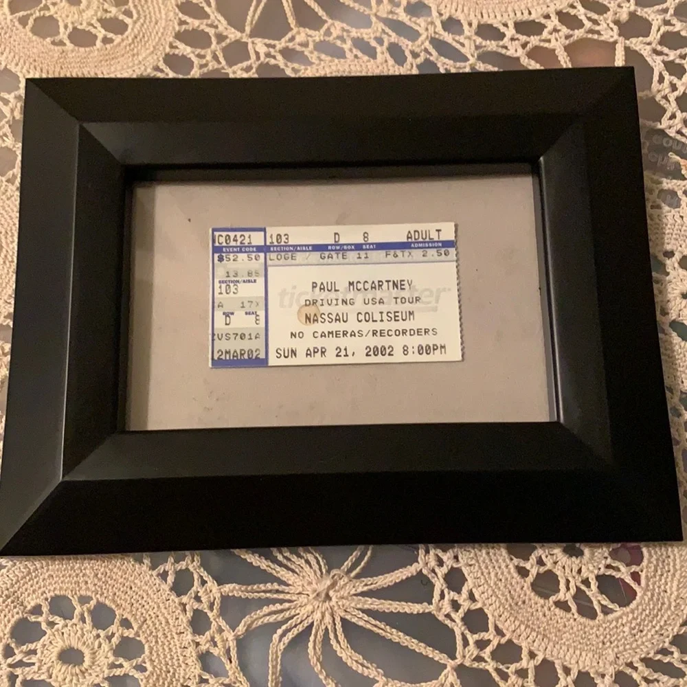 Paul Mccartney Authentic Ticket Master Ticket Nassau Coliseum